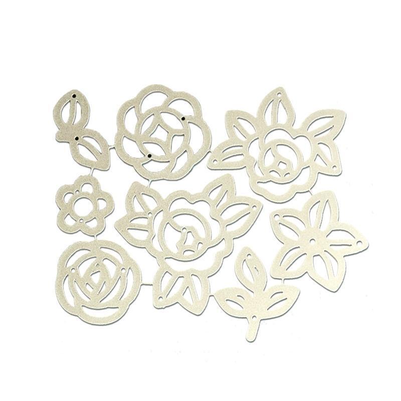 Flowers Leaves Metal Cutting Dies Handmade Crafts Projects Art Creation Supplies