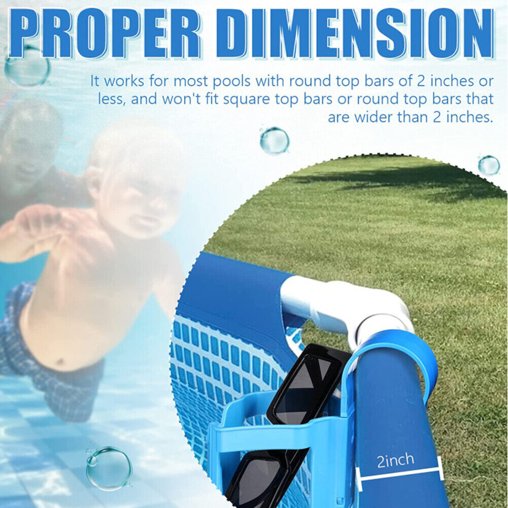 Water Cup Hanging Holder for Swimming Pool Beverage Drinks Beer Shelf Rack