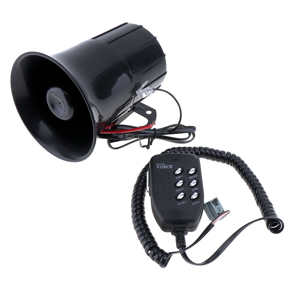 12V 100W 6 Sounds Speaker Emergency Sound Amplifier for Car Boat Van Truck