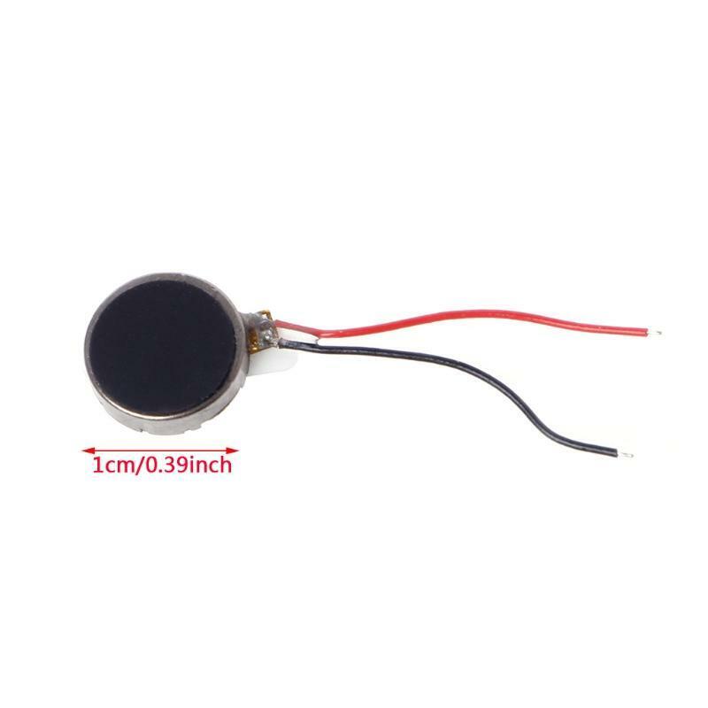 10x DC 3V 70mA 12000±2500RPM Phone Coin Flat Vibrating Vibration Motor