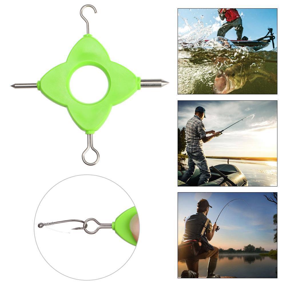 Quick Knot Tying Tool Fast Hook Nail Knotter Fly Fishing Clippers Line Cutter