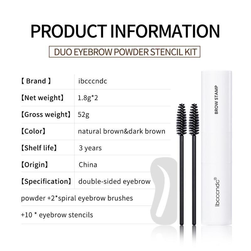 1set Step Eyebrow Stamp and Shaping Kit Stamps Stencils for Perfect Eyebrows