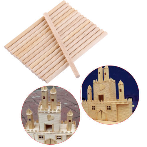 Round Wooden Lollipop Cake Pop Sticks Crafts Lolly Wood Dowfor DIY Food Craft IS