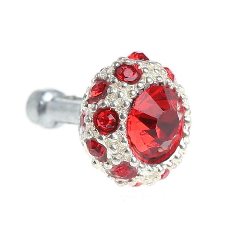 Colorful Rhinestone Ball 3.5mm Anti Dust Plug Earphone Stopper For Smart Phone