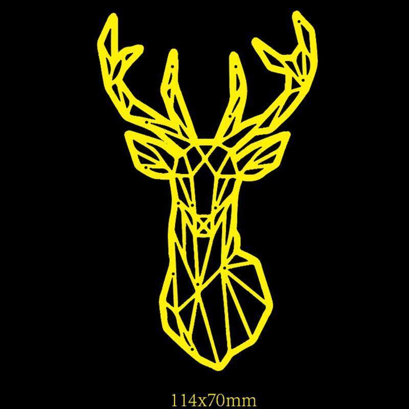 Deer Head Metal Cutting Dies Stencil DIY Scrapbooking Album Stamp Paper Card