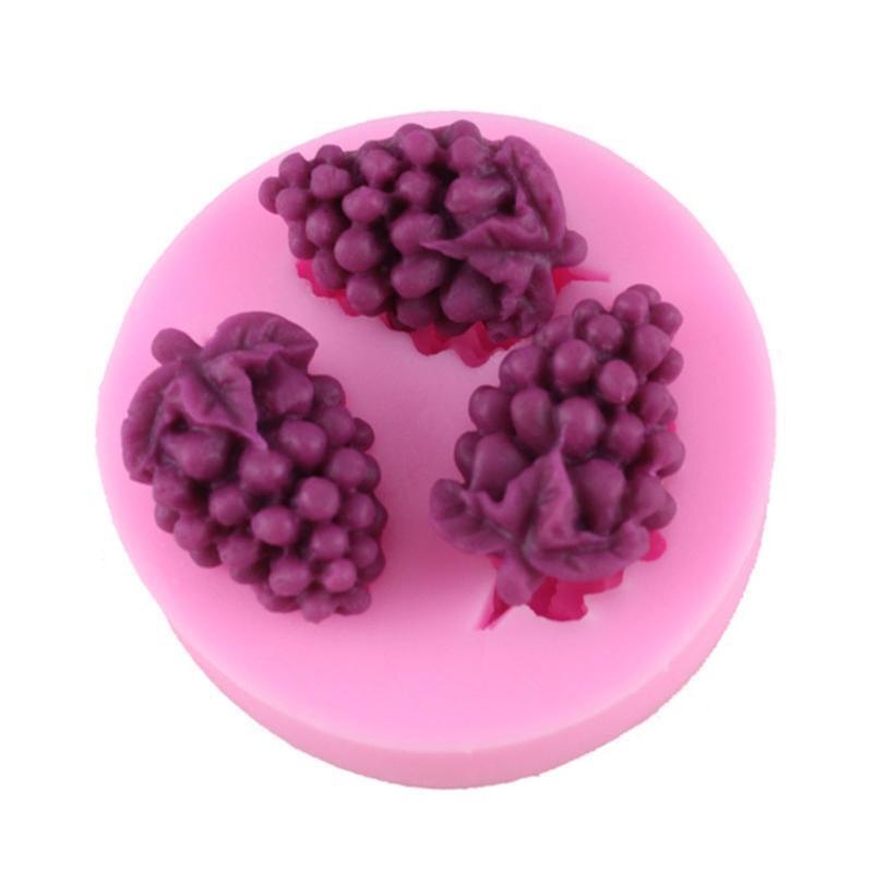 Grape Shape Mousse Silicone Mold Fondant Cake Border Moulds Chocolate Mould