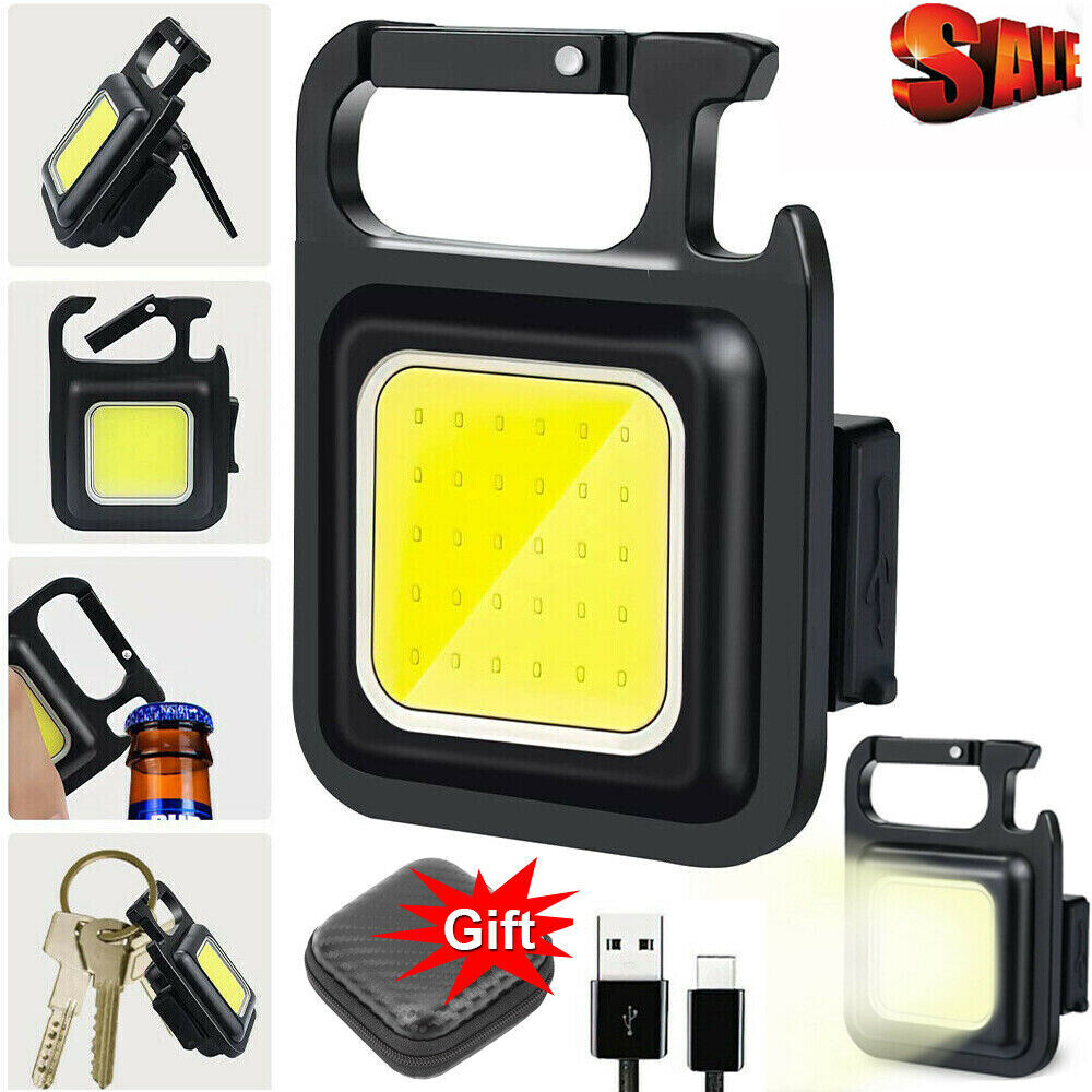 Mini Waterproof Rechargeable LED Light USB Flashlight-Lamp Torch Pocket Keychain