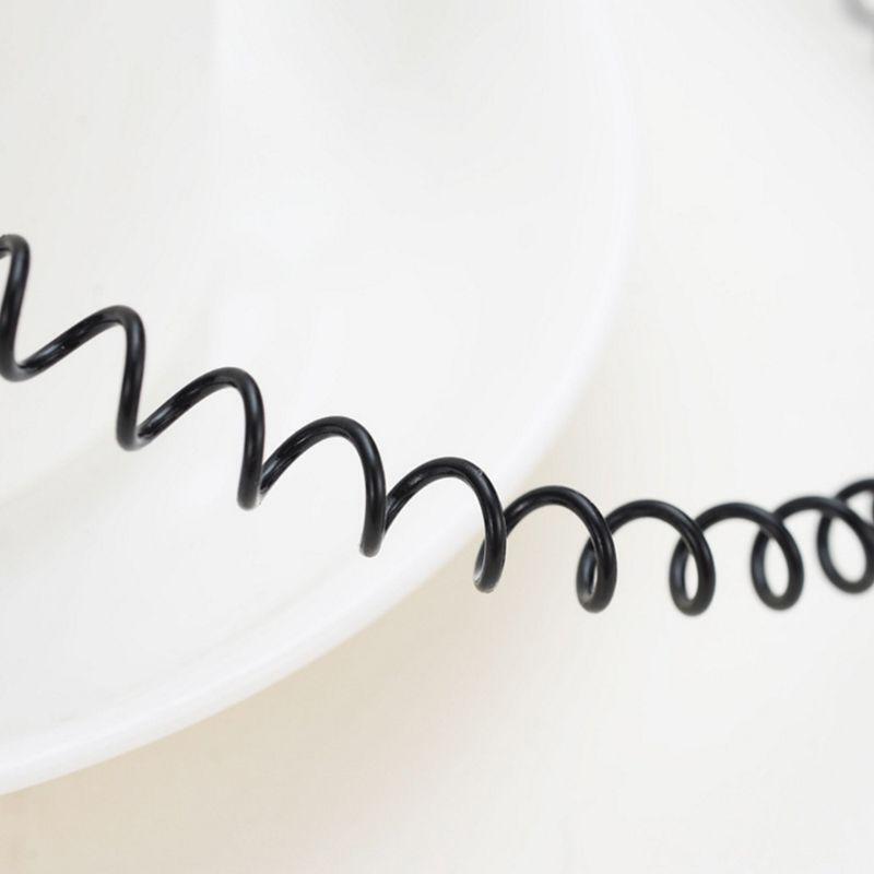 Practical Spring Headband Invisible Men Women Tiara Metal Black Hair Band Hoop