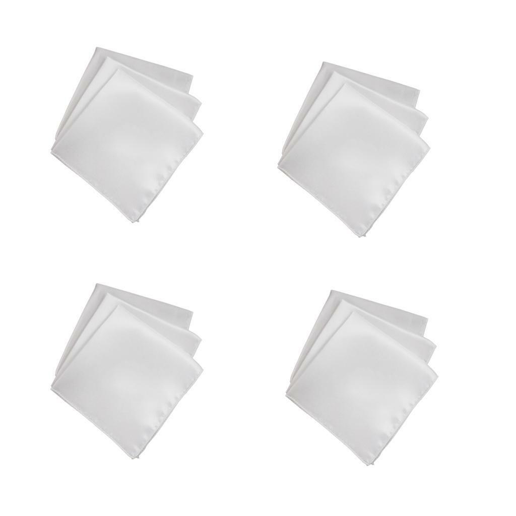 40Pcs  Solid Pocket   Hankie Towel Party Hanky 12"X12"