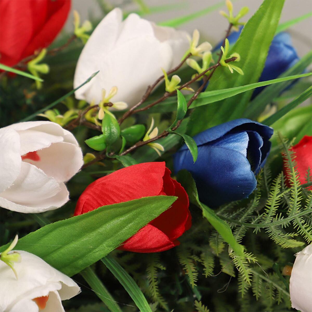 Wreath  Swag Decoration for Wedding July 4TH Patriotic Decoration