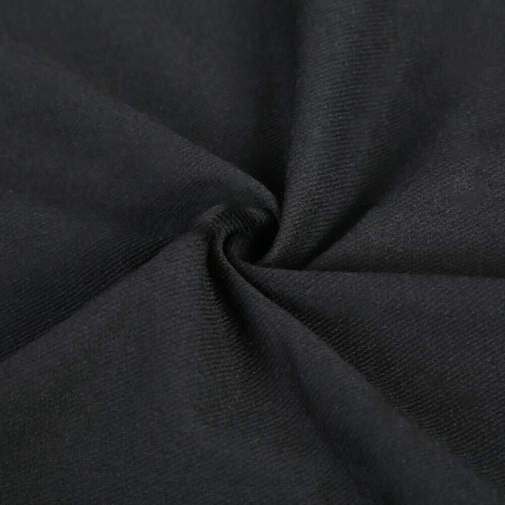 Men's Hooded long Sleeve Cloak Cardigan Outwear Casual Hoodies(Black)(3XL)-
