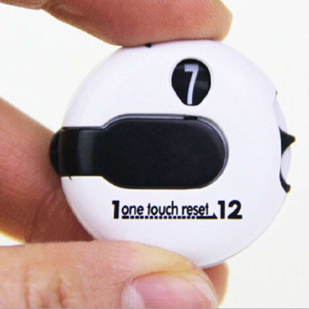 Golf Score Stroke Counter Outdoor Sports Golf Scorer Scoring Tools (White)
