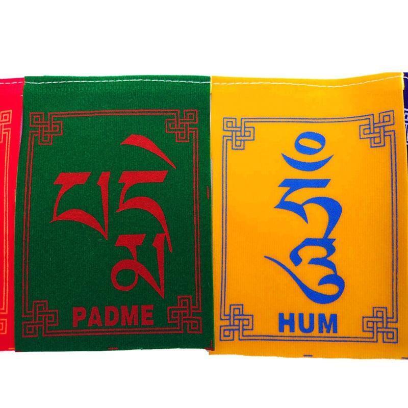 Mini Colorful Wind Horse Flag 5 Colors Traditional Buddhist Ceremony Flag