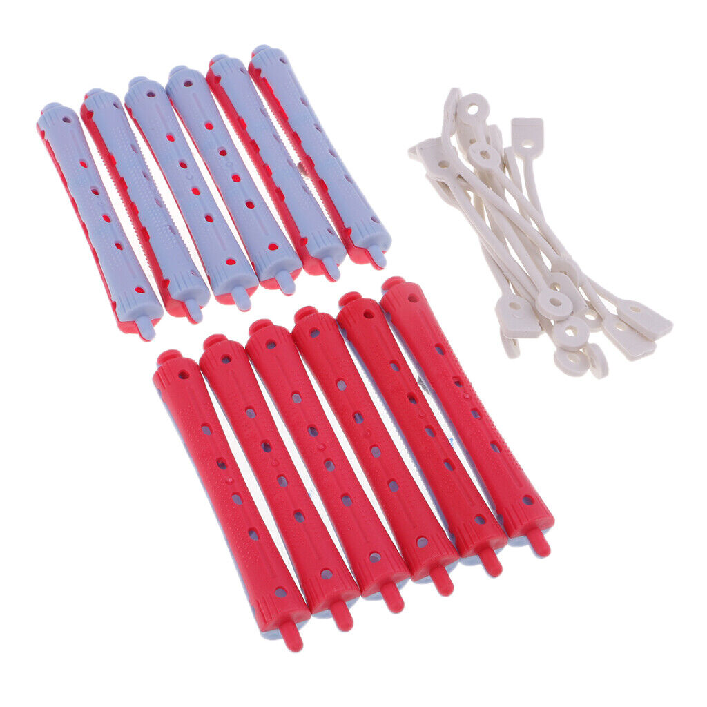 60 Packs Non-Slip Perming Rods Waves  Rollers Curlers Styling 7cm+9cm