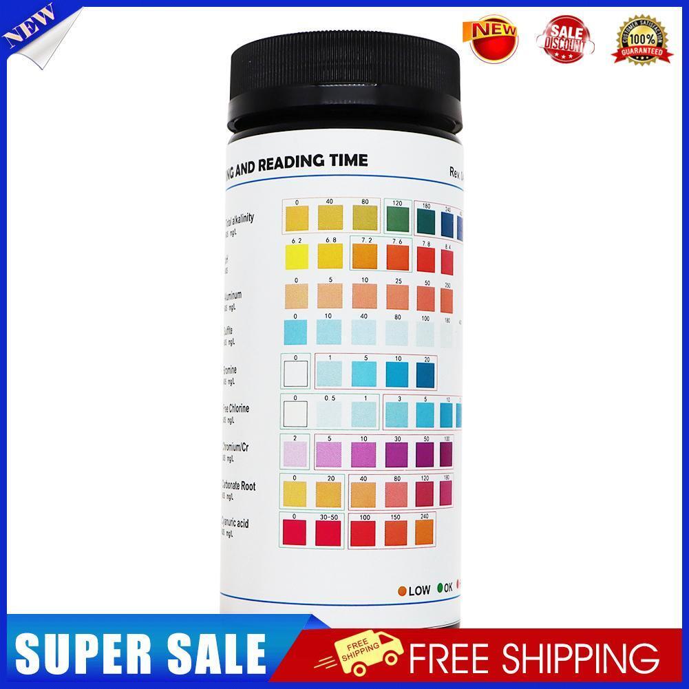 50pcs Aquarium Pond Pool PET Drinking Water Test Strips PH Value Tester