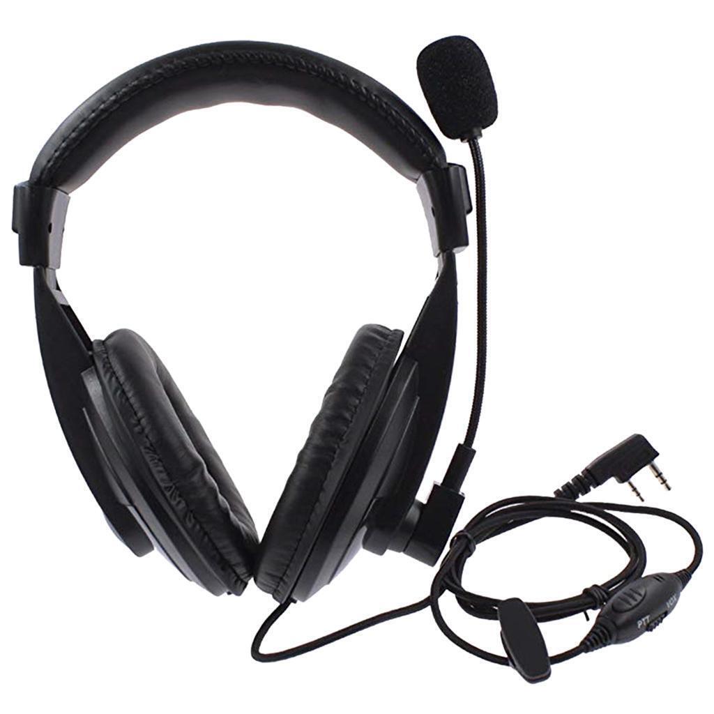 1Pack 2Pin Noise canceling Headset Headphone with PTT Mic for
