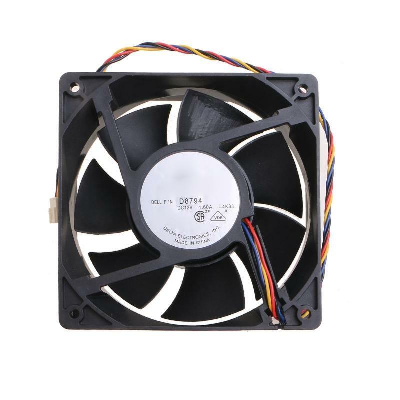 12V DC 4 PIN CPU Case Cooling Fan AFC1212DE Sleeve for Radiator CPU Cooler