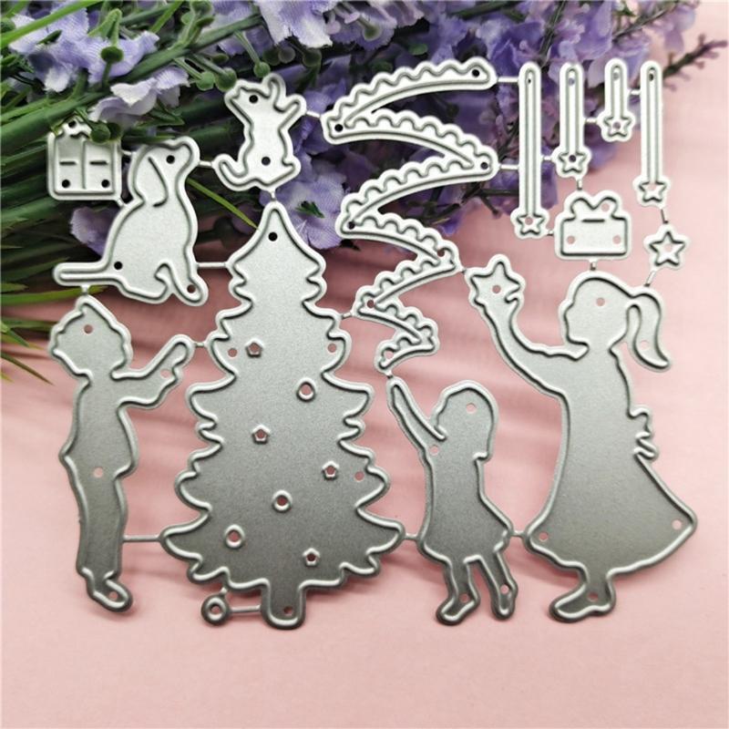 Christmas Carnival Night Metal Cutting Dies Stencil DIY Scrapbooking Album Paper