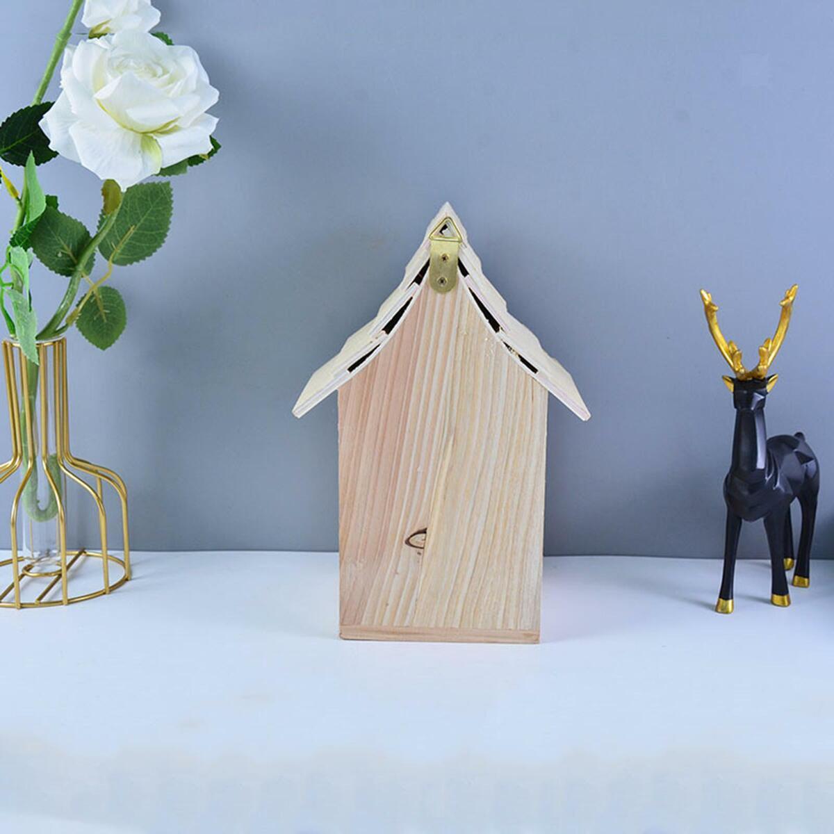 Wooden Birdhouse box of nesting Roman Hanging Shaped  Balcony Bird