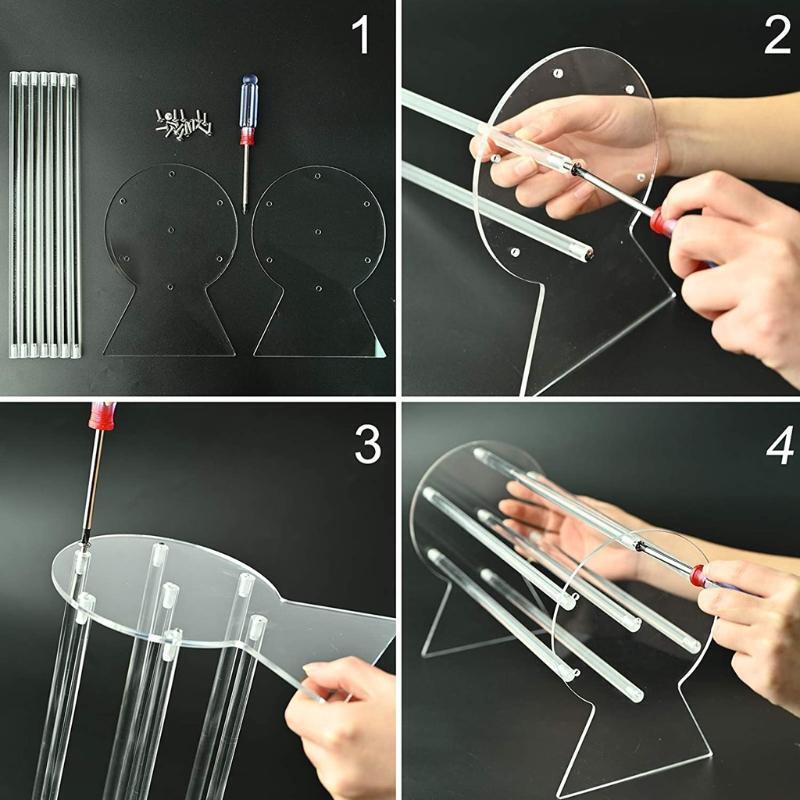 Clear Headband Holder Organizer Acrylic Hair Accessory Jewelry Storage Display