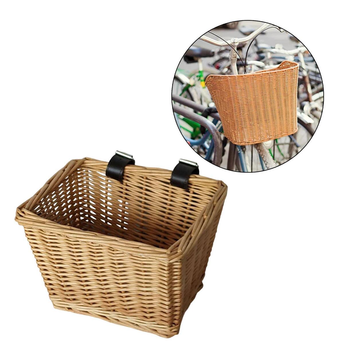 Bikes Basket Bicycle Pet Carrier Front Organizer Travel Storage Riding Cargo