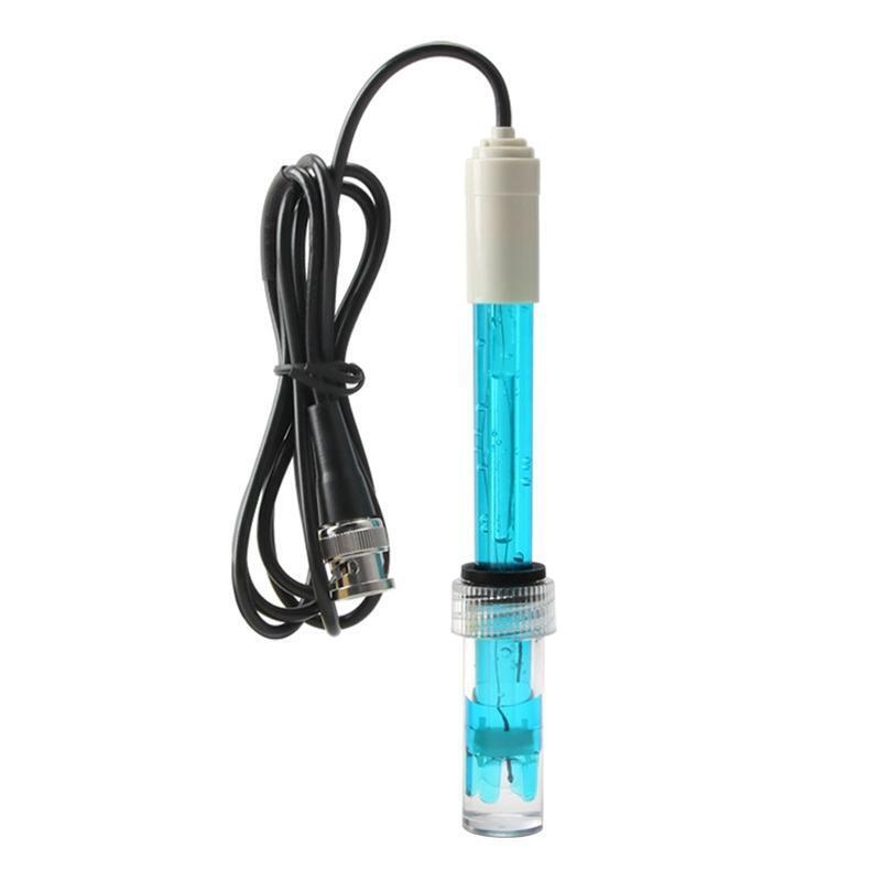 Long Body pH Electrode with BNC Socket Probe 100cm Cable 0-14pH for PH Meter