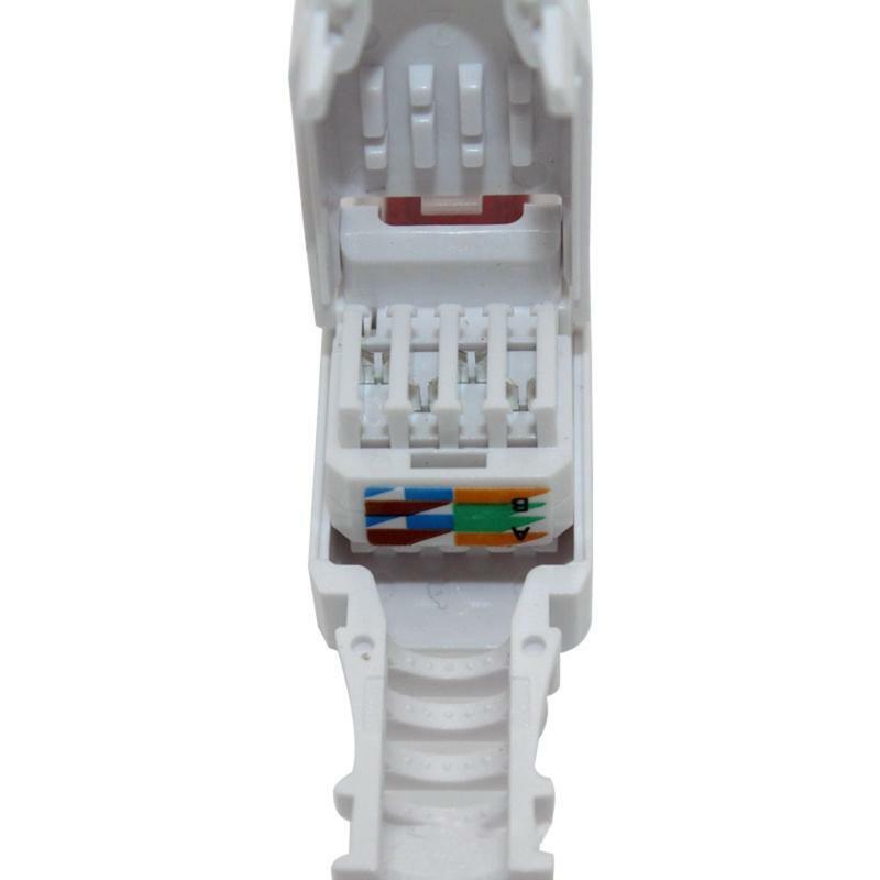 Rj45 Ethernet Connectors Tool-less Crystal Head Plugs Cat6 Unshielded Connector