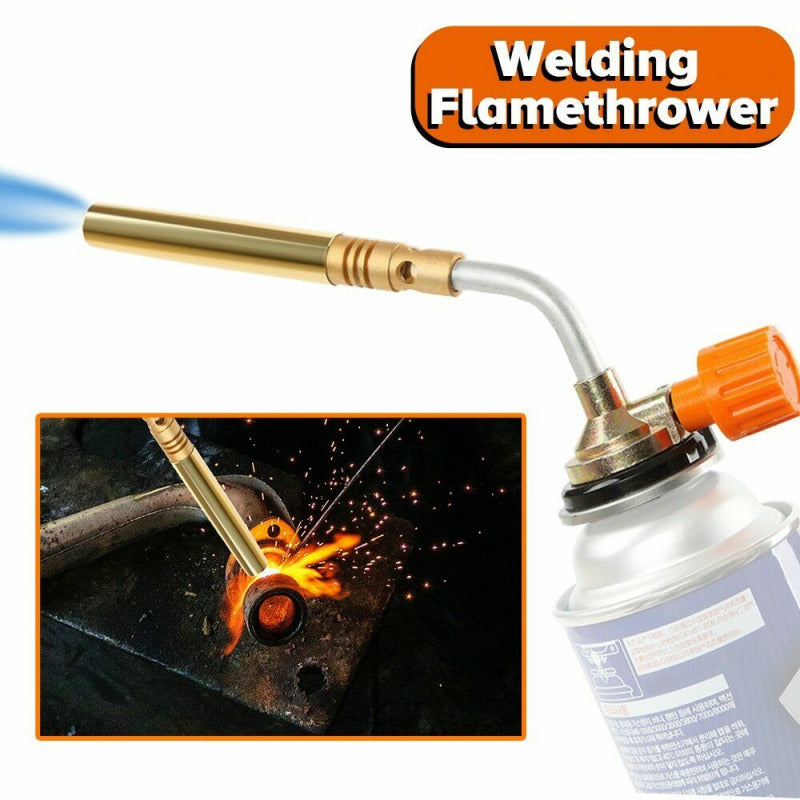1 pcs Gas Blow Torch Twin Brazing Flame Gun Lighter Soldering Welding Iron
