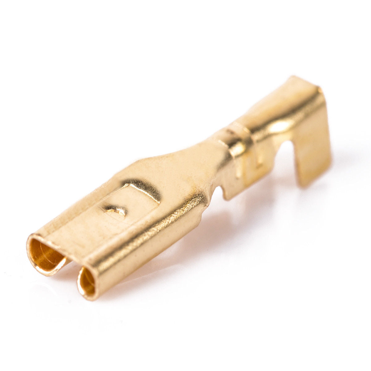 100pcs 2.8mm Brass Crimp Terminal Female Spade Connectors with Insulating Sleeve