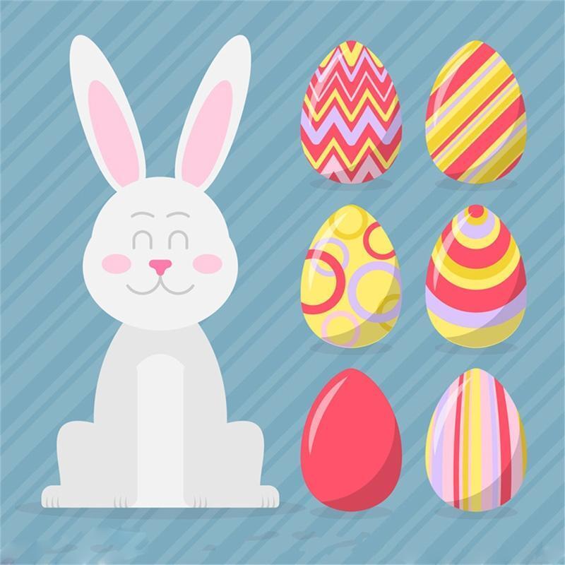 Easter Bunny Eggs Metal Cutting Die for DIY Paper Art Crafts Photo Album Decor