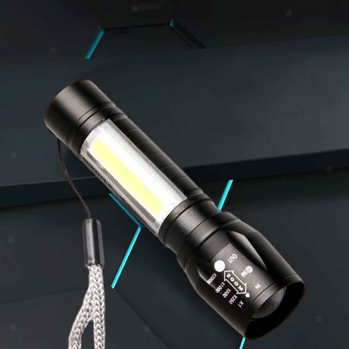 Flashlight Torch Lanterns  Light Strobe COB  Camping Hiking
