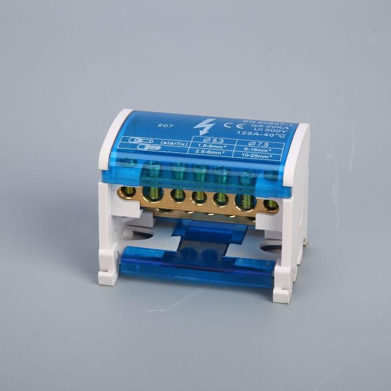 Din Rail Terminal Block Transparent Lid Power Distribution Protection Box