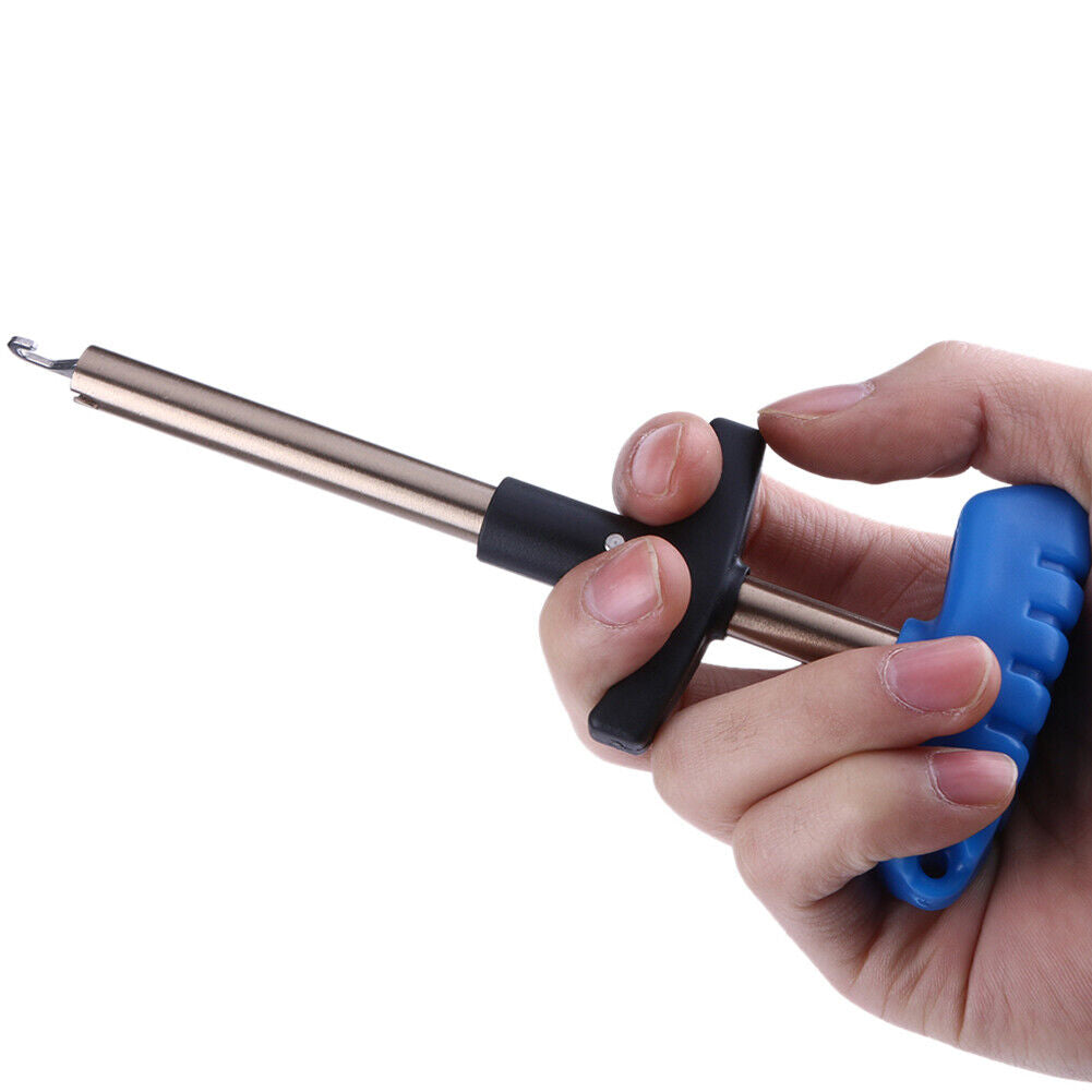 Small Size Fishing Lure Remover Fish Aluminum Tube Hook Detacher (Blue) -29