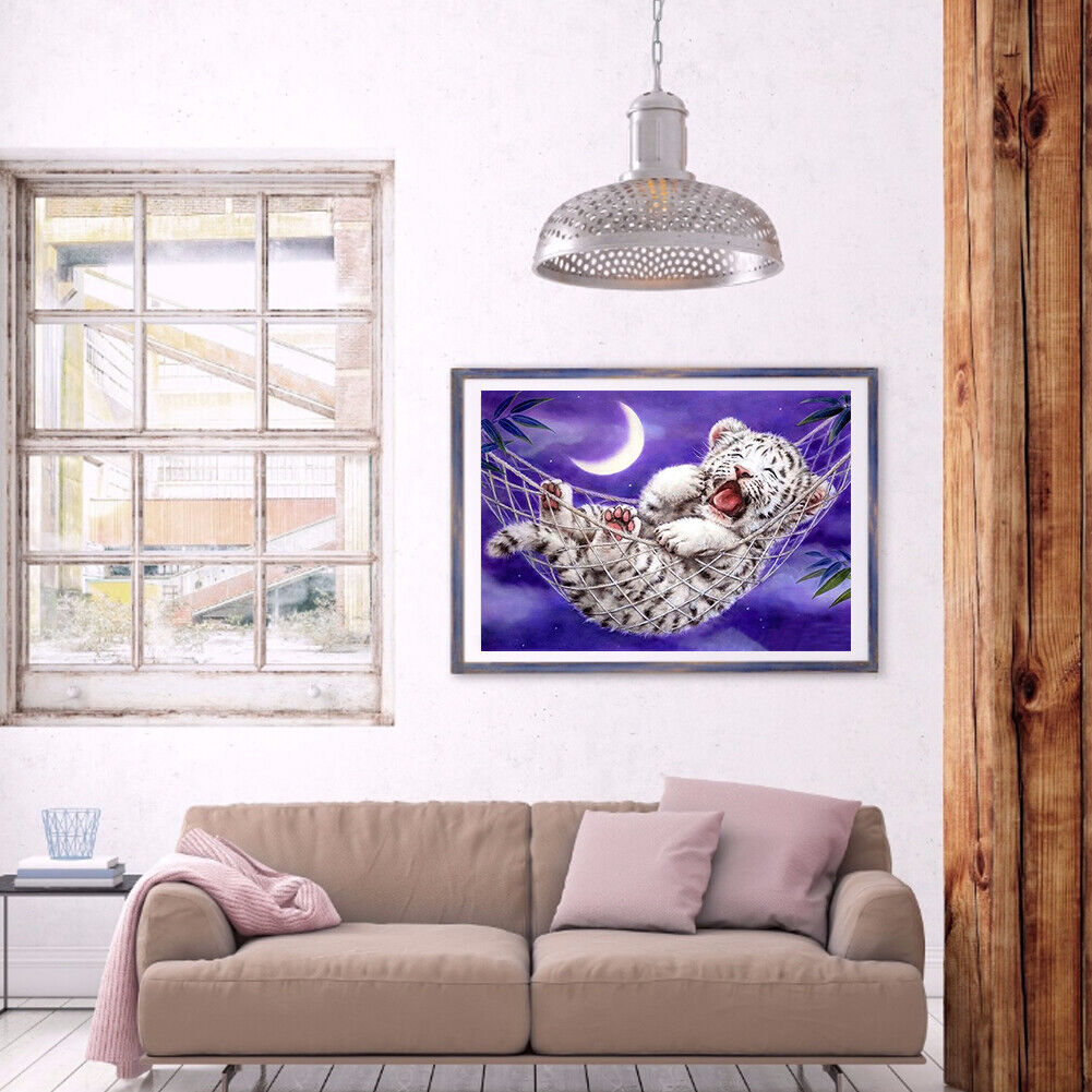Full Round Drill Diamond Painting 5D DIY Little Tiger Rhinestone Picture