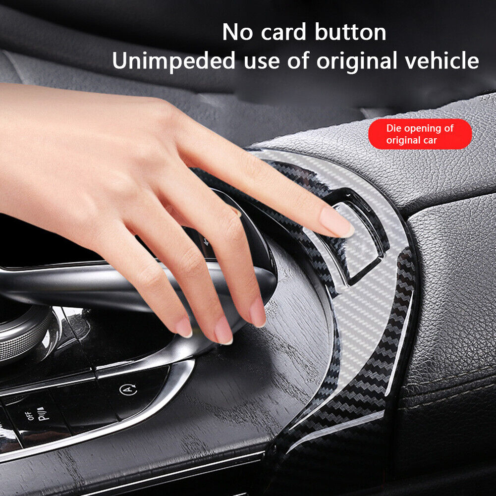 Console Armrest Switch Trim for Mercedes W205 15-20 (Carbon Fiber Look)