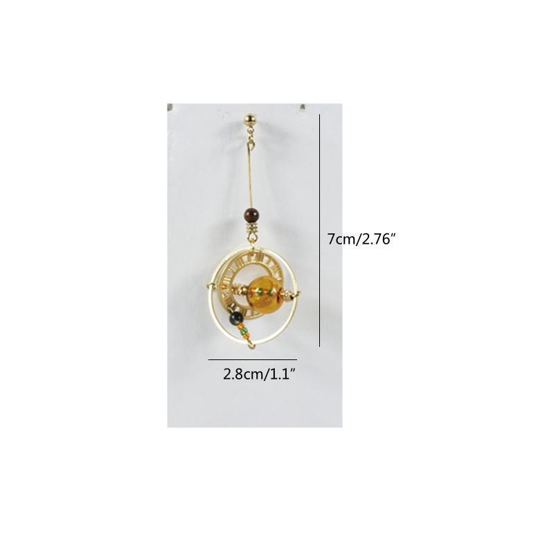 Fashionable Unique  Glass Ball Planet  Earrings Set for Girls Women Gift
