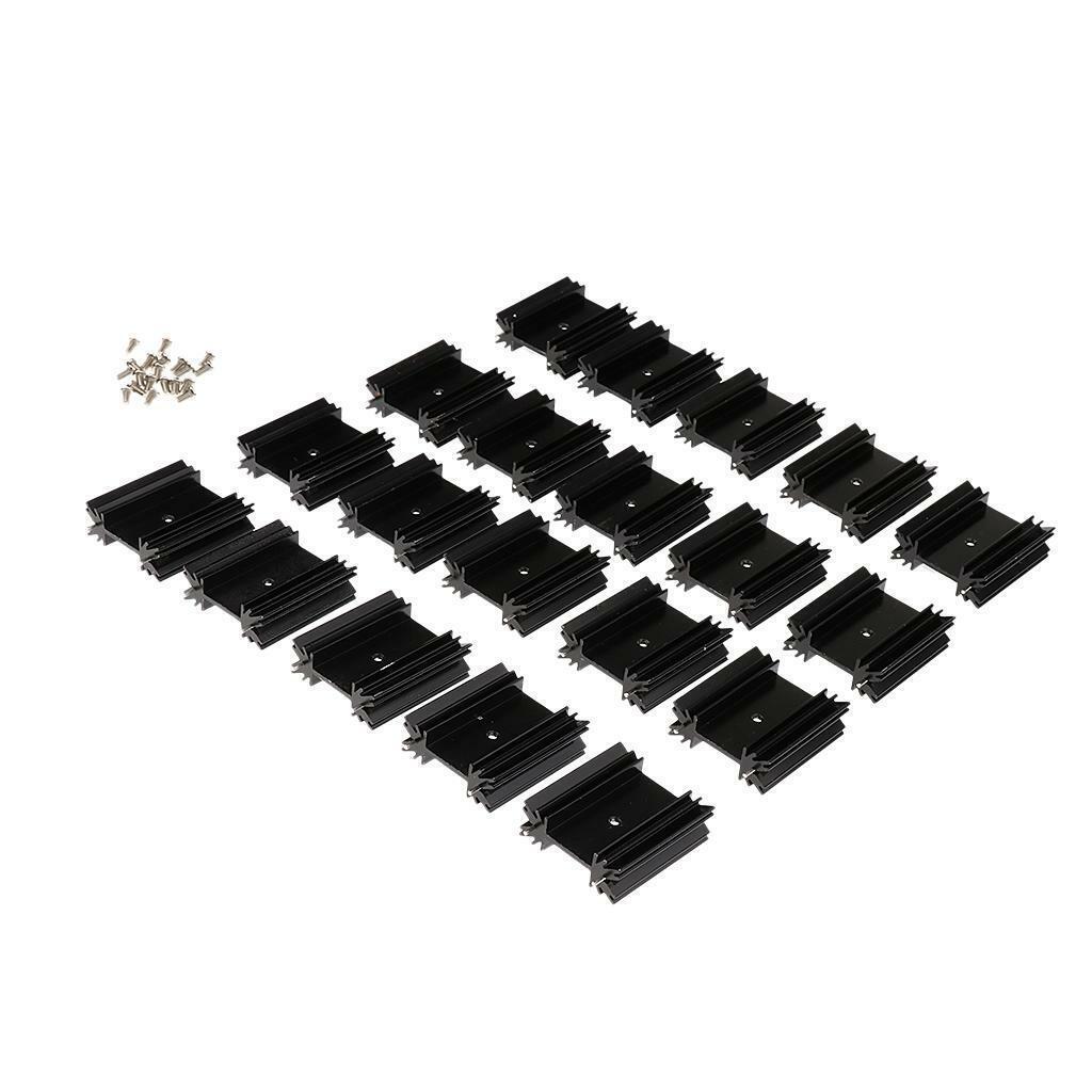 20X Aluminum Heatsink 38x34x12mm Cooler Radiator Fin Conductive PCB Circuit