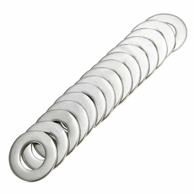 105pcs Stainles Steel Washers Metric Flat Washer Screws Kit M3 M4 M5 M6 M8 M10