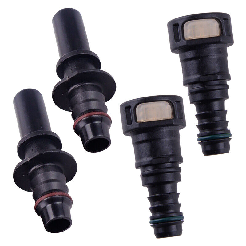 1Set/4pcs Fuel Line Hose Quick Connect Release Connector 11.8mm SAE 3/8"