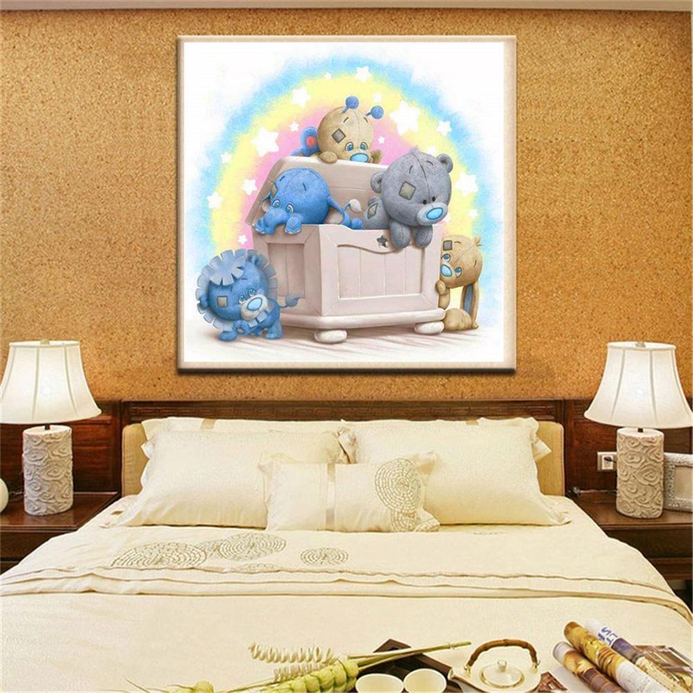5D DIY Bear Diamond Painting Embroidery Cross Stitch Mosaic Picture Decor