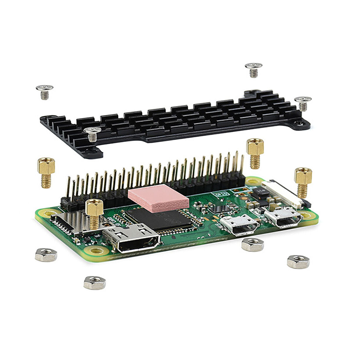 For Raspberry Pi Zero/Zero 2W Universal Heat Sink Aluminum Alloy CPU Heat Sink
