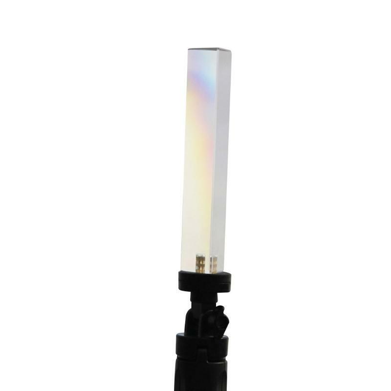 Photography Prism Crystal w/ Stand&1/4 In Thread Optical Glass Triangular Prism