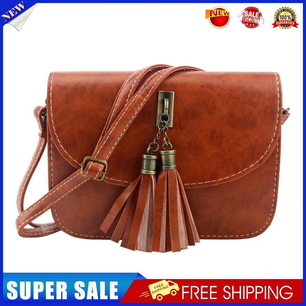 women messenger bags crossbody bags ladies shoulder purse(Light brown)