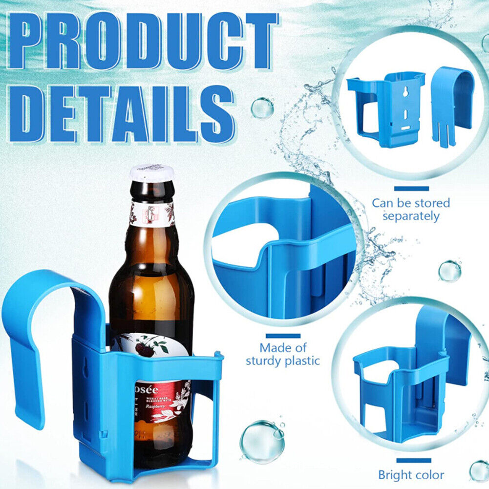 Water Cup Hanging Holder for Swimming Pool Beverage Drinks Beer Shelf Rack