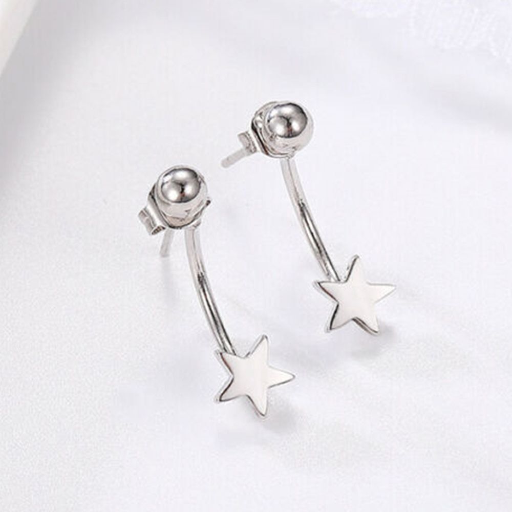 Jewellery Gift Alloy Womens Earrings Star Bead Ear Wrap Dangle Stud Earrings