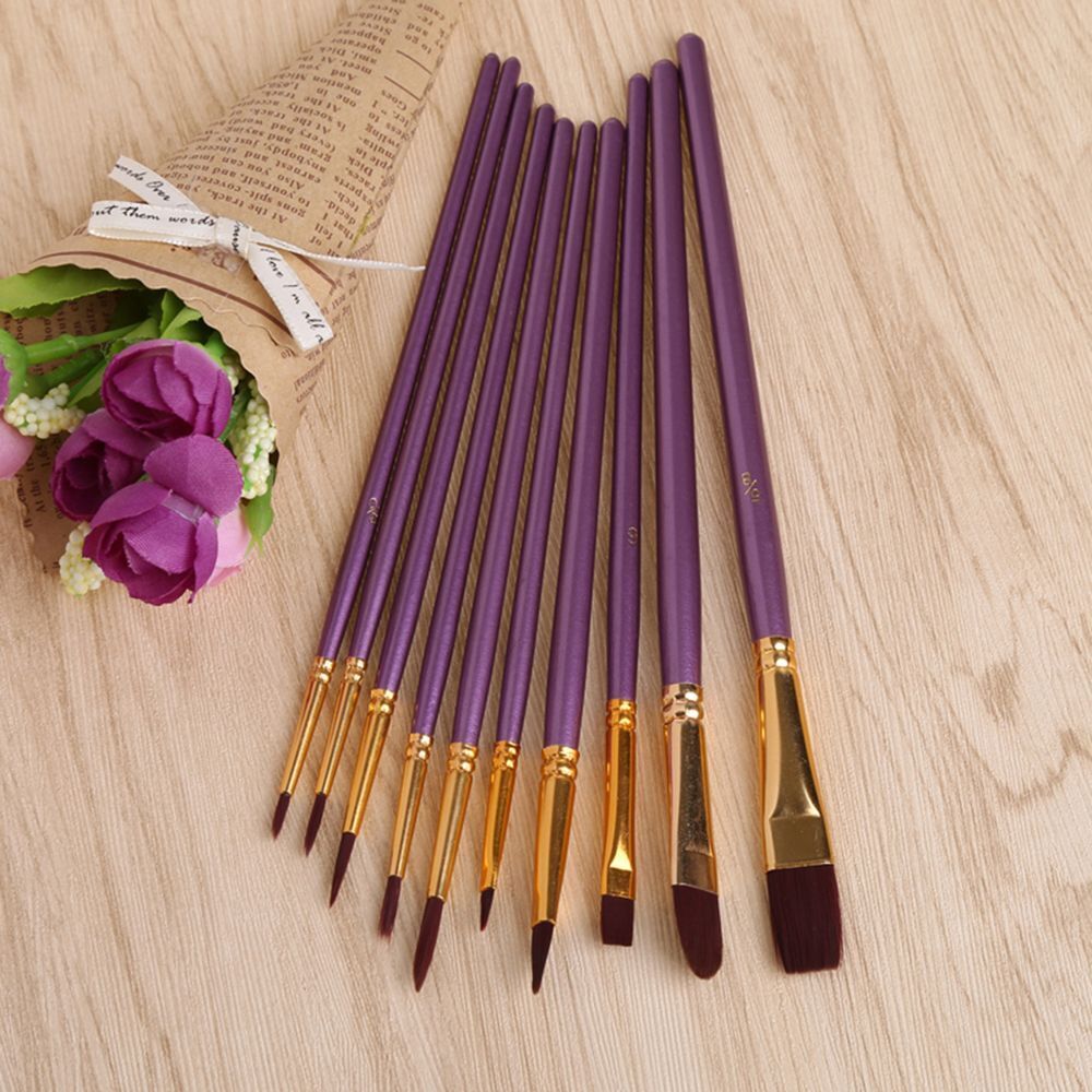 Art Supplies Artist Paintbrush Watercolor Pen Oil Painting Brush Nylon Hair