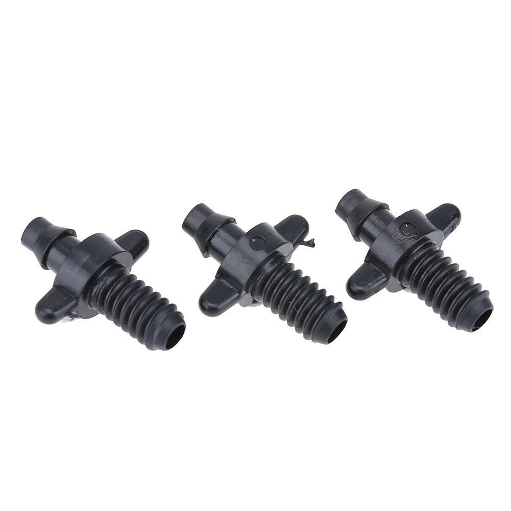 50pcs 6mm Male Thread Single Barbed 4/7mm PVC Hose Connector Home Garden