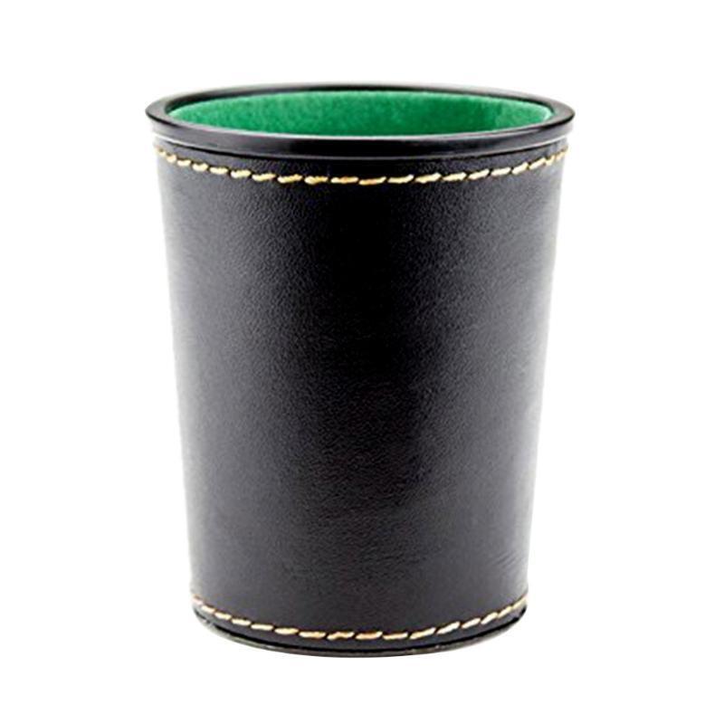 1 Pc PU Leather Flannel Dice Cup Bar KTV Entertainment Dice Cup Board Games Tool