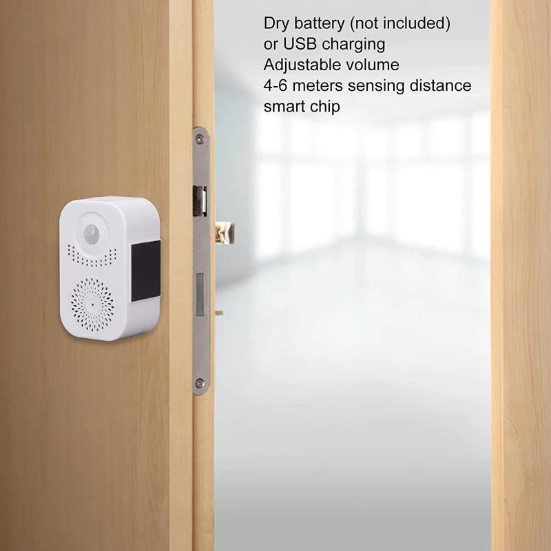 Entry Alarm for Shop Store Home with Built in Speaker Welcome Buzzer Monitor