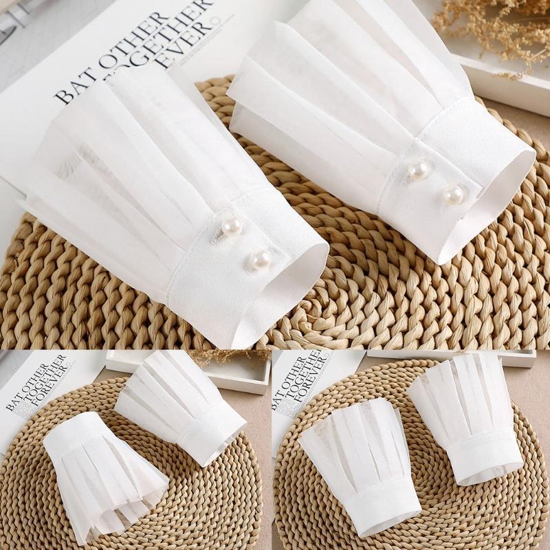 False Sleeves Wrist Cuffs Costume Accessory Detachable Sleeves For Women Dresses